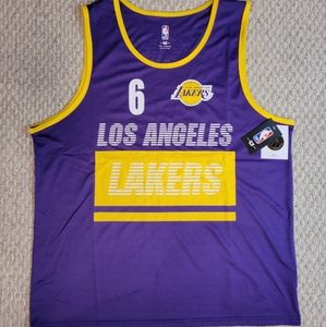 Los Angeles Lakers NBA Basketball LeBron James #6 Jersey Purple Size XXL NEW